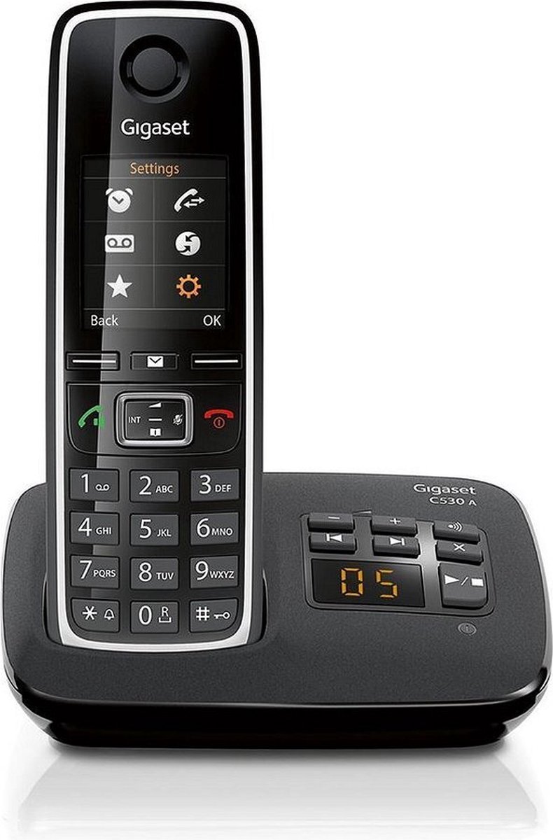 Gigaset C530A - Single DECT telefoon - Antwoordapparaat - Zwart | bol.com