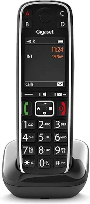 Gigaset E720R - Senioren huis telefoon - Direct koppelbaar met gehoorapparaten via Bluetooth - Grote toetsen en groot kleurenscherm - Voorleesfunctie namen - Blokkeren onbekende - ongewenste nummers -