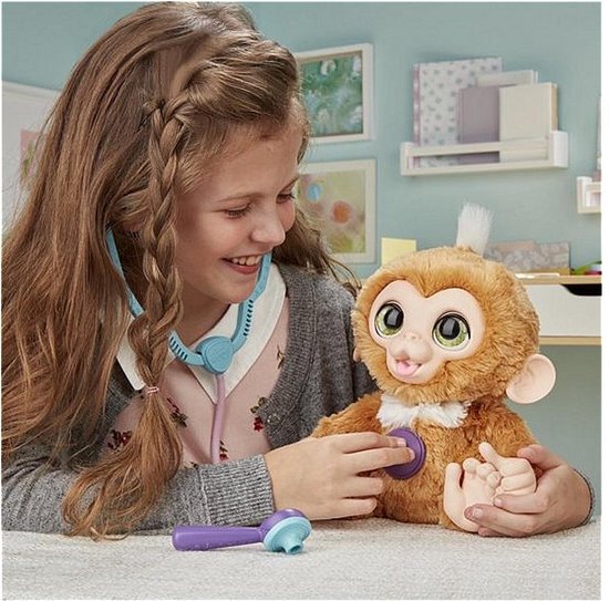 FurReal Zandi Het Zieke Aapje Interactieve Knuffel bol