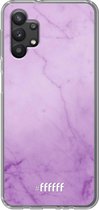 6F hoesje - geschikt voor Samsung Galaxy A32 5G -  Transparant TPU Case - Lilac Marble #ffffff