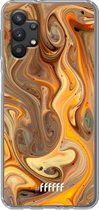 6F hoesje - geschikt voor Samsung Galaxy A32 5G -  Transparant TPU Case - Brownie Caramel #ffffff