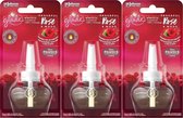 Glade Electric Peaceful Rose & Wood Luchtverfrisser Navulling Voordeelbox - 3 Stuks