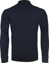 Ferlucci – Exclusieve Heren Trui met Col - Geruit - Rico - Navy