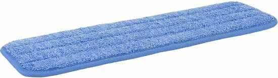 Vadrouille en microfibre pour système de nettoyage rapide velcro bleu