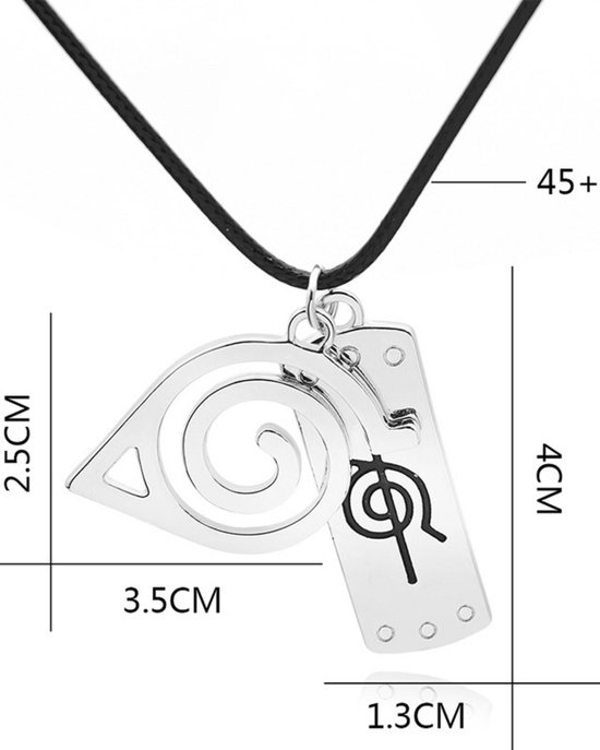 Collier Naruto - Collier Konoha - Anime - Manga - Cosplay - Vêtements Naruto  - Naruto