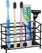 Waal - Porte-brosse à dents - Boîte à brosse à dents - Étui à brosse à dents - Industriel - Zwart - Acier inoxydable