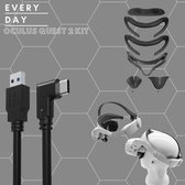 Every Day®  Oculus Quest 2 VR Starterskit - Holostrap - Face Kit - Oculus Link kabel - VR accessoires - Oculus Quest 2 - Zwart