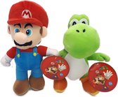 Nintendo Super Mario - Yoshi & Mario - Pluche Knuffel Voordeelset (28-30 cm)