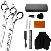 Cabantis Kapperset|Kappersschaar|Kapperschaar|Knipkam|Haar schaar|Knipset|Kappersmantel|Haarklem|10-delig
