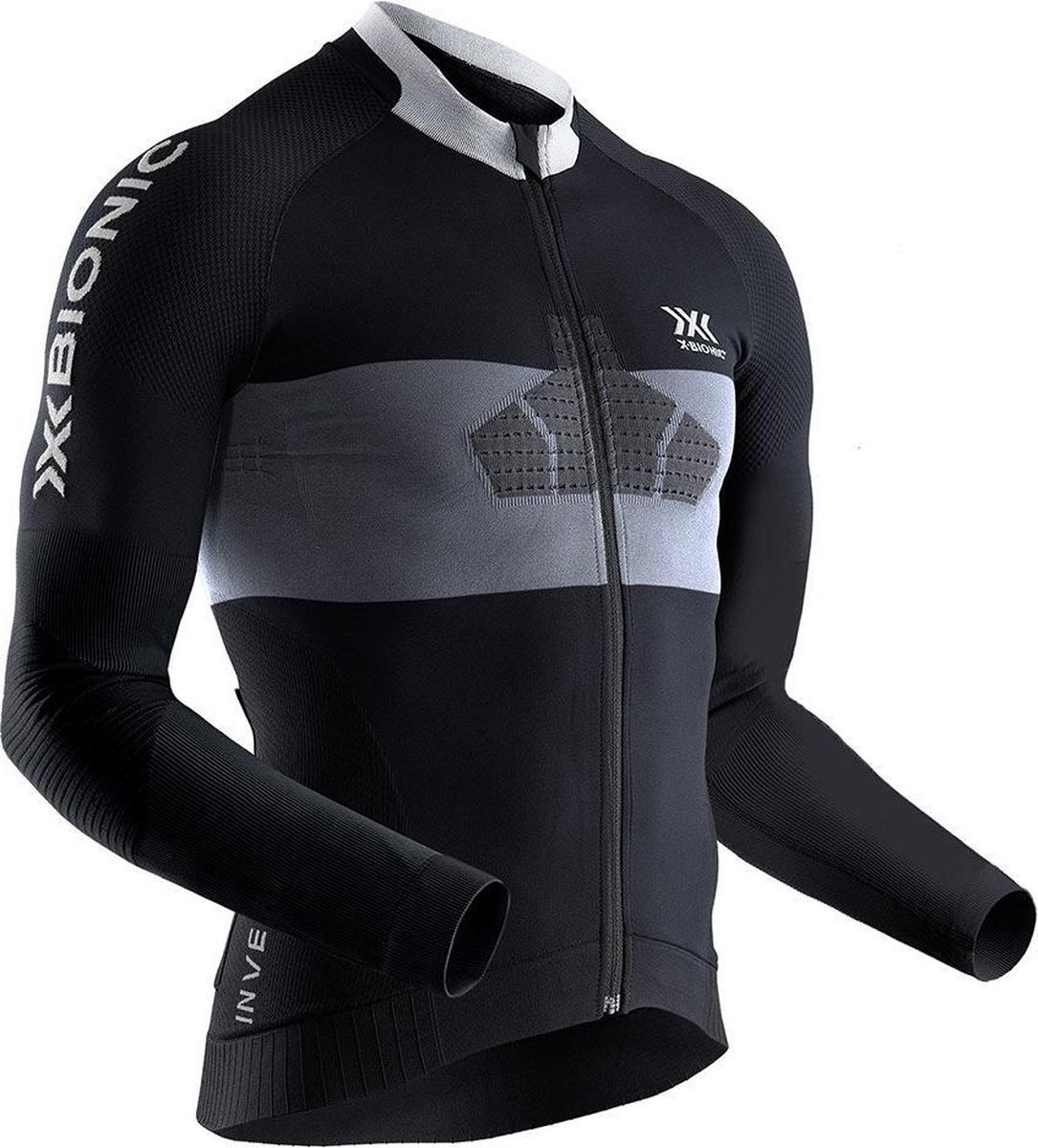 X-bionac Invent 4.0 Bike Race shirt - Maat L - Zwart/Grijs