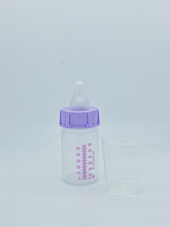 Cair Babyfles 60ml met flessenspeen voor eenmalig gebruik - Steriel Verpakt 10 stuks van Cair — afbeelding 3