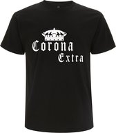 Corona extra Heren t-shirt | virus | bier | viruswaanzin | vaccinatie | cadeau | Zwart