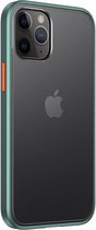 Kwaliteitsvolle hybride hardcase iPhone 12 / iPhone 12 Pro - groen / oranje