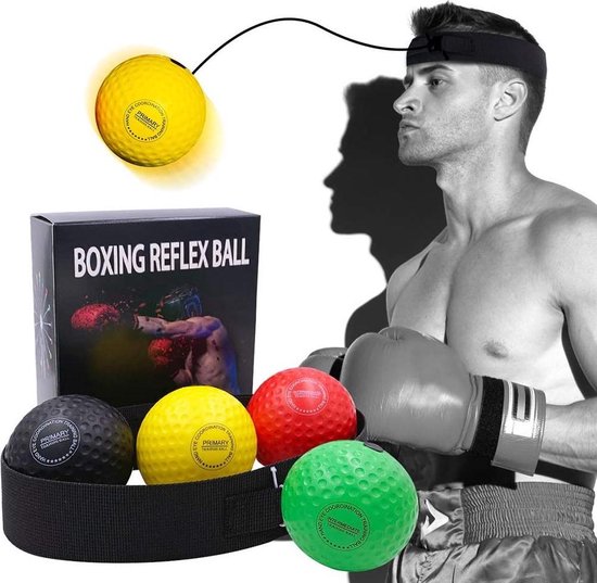 Set de Ball Reflex de boxe - Bandeau réglable