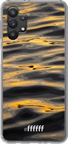 6F hoesje - geschikt voor Samsung Galaxy A32 5G -  Transparant TPU Case - Water Waves #ffffff