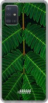 6F hoesje - geschikt voor Samsung Galaxy A52 - Transparant TPU Case - Symmetric Plants #ffffff