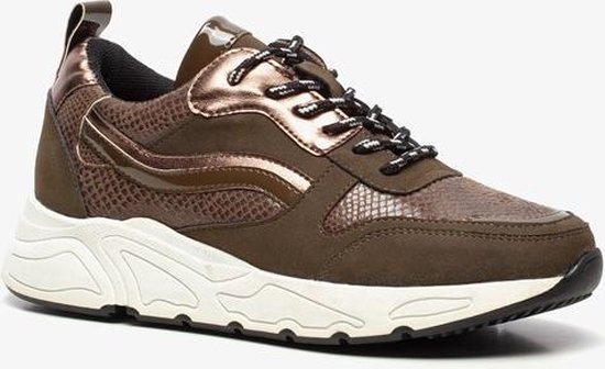 Blue Box dames dad sneakers - Groen - Maat 40 | bol.com