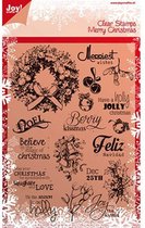 Joy! Crafts Stempel - tekst Kerst ENG 148x210 mm