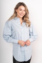 Jacqueline de Yong Blouse Licht-Blauw Oversized