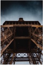 Poster – Onderkant van de Eiffeltoren in Parijs  - 40x60cm Foto op Posterpapier