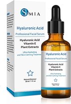 Simia™ Original Hyaluron Serum - Hyaluronzuur - Hyaluronserum - Met Vitamine E & Plantenextracten - Gezichtsserum - Intensief Hydraterend - Herstellend - Kalmerend - 30ml