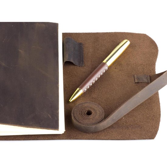 Northwall Leather bullet journal - 100% Cuir de buffle - Agenda avec 240  Pages en