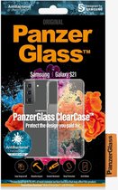 PanzerGlass ClearCase AntiBacterial Samsung Galaxy S21 hoesje - Transparant