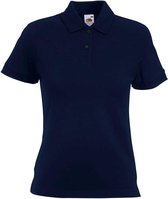 Fruit of the Loom polo lady fit blauw S
