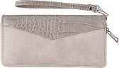 Juleeze - Dames Portemonnee Snake - 19x10 cm met rits - Khaki Groen - Portefeuille - Beurs - Wallet