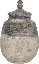 Clayre & Eef Bloempot Binnen Ø 18*27 cm Bruin Keramiek Rond Plantenpot