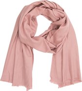 Juleeze Sjaal Dames Effen 90*180 cm Roze Viscose Shawl Dames Sjaal