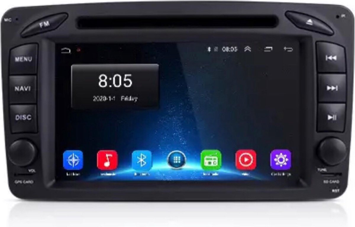 GRATIS CAMERA! Mercedes Benz Android 10 1+16GB C klasse CLC klasse G klasse Vito Viano navigatie bluetooth USB dvd speler wifi