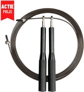 Fit Direct ® Professioneel Springtouw – Aluminium Speed Rope - Crossfit Jump Rope- Verstelbaar Met Kogellagers