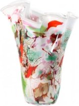 Design vaas Wave - Fidrio MIXED COLOURS - glas, mondgeblazen bloemenvaas - hoogte 35 cm