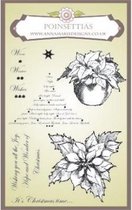 special poinsettias clear stamps christmas