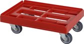 Kunststof dolly - 600x400mm - rood