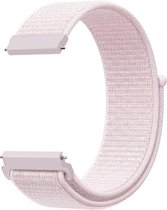 Bandje Voor Garmin Vivoactive / Vivomove Nylon Band - Parel Roze - Maat: 20mm - Horlogebandje, Armband