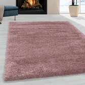 Tapijtenloods Pearl Soft Hoogpolig Vloerkleed Roze - 240x340 CM