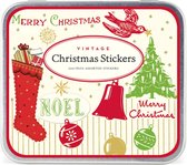 Deco Stickers Vintage Christmas - Cavallini - 24 vellen - Kerststickers