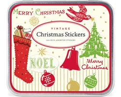 Deco Stickers Vintage Christmas - Cavallini - 24 vellen - Kerststickers