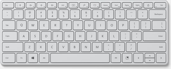 Altijd Gloed Tarief Microsoft Designer Compact - Draadloos toetsenbord - Wit | bol.com