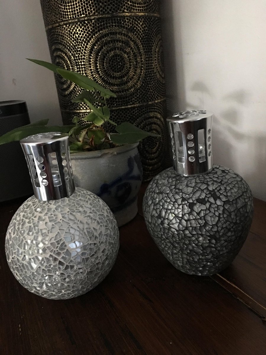 Boles d'olor - Genie Lamp Sphere Mosaic Blanco - Lámpara aromática