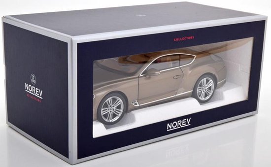 Consumeren premier Voorganger Bentley Continental GT 2018 (Dark Cashmere) (30 cm) 1/18 Norev - Modelauto  -... | bol.com