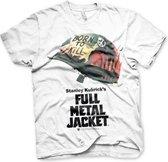 Full Metal Jacket Heren Tshirt -L- Poster Wit