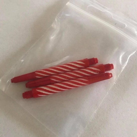 Spiroline Shafts Medium Rood/Wit 3 stuks 49mm
