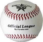 Benson - LGB8 - Leren Honkbal - Jeugd - Wedstrijdhonkbal - Trainingshonkbal - Wit - 8 inch
