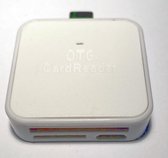 USB-C Cardreader SD kaart Wit - Android Cardreader  - Mico SD kaart geheugenkaartlezer - Klein Compact Formaat - Met Extra Micro USB aansluiting - Leest en schrijft SD Kaart en/of Micro SD (H