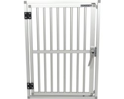 Hundos Deur in kozijn aluminium 50cm B x 69cm H Grendel rechts