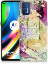 Siliconen Hoesje Motorola Moto G9 Plus GSM Hoesje Customize Schilderij