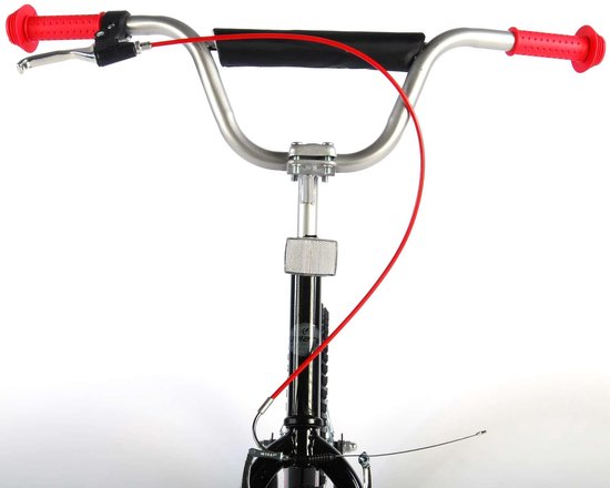 Volare Step - Jongens en Meisjes - 16 inch - Zwart/Rood van Volare — afbeelding 2